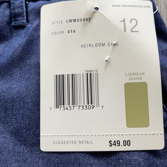 Liz Claiborne Blue Skirt Size 12 - Picture 9 of 14